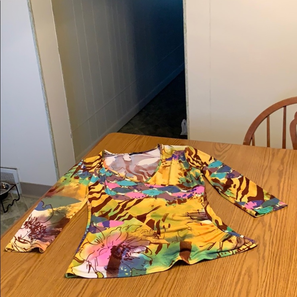 Mesmerize surplice top, size M.